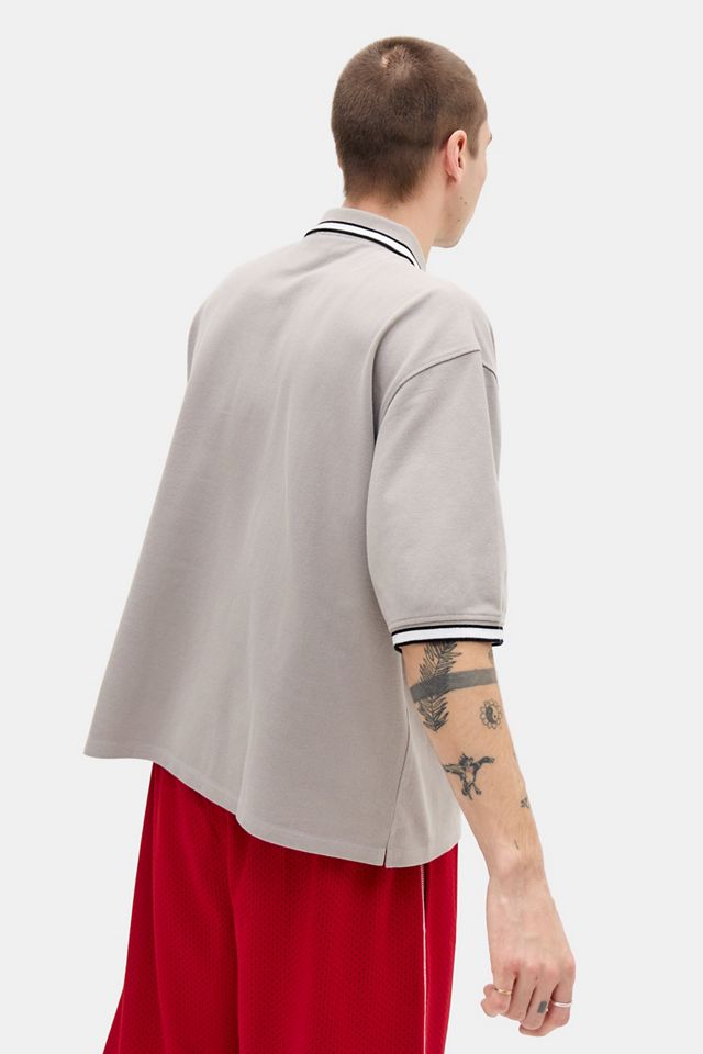 iets frans... Taupe Short Sleeve Polo Shirt #3