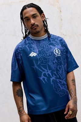 T-Shirt Football con Drago Blu iets frans...