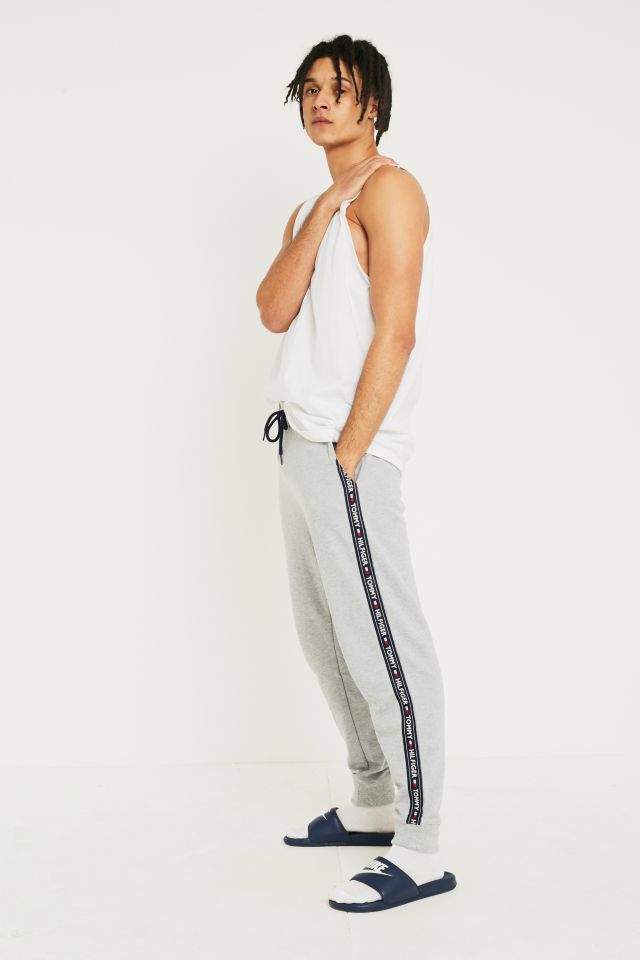 Tommy hilfiger grey store taped track pants