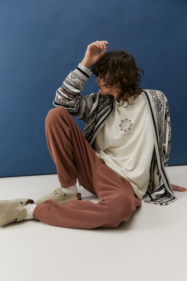 UO - Pantalons de jogging gaufré rouille | Urban Outfitters FR