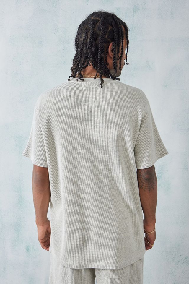UO Oat Waffle Knit Lounge T-Shirt  #3