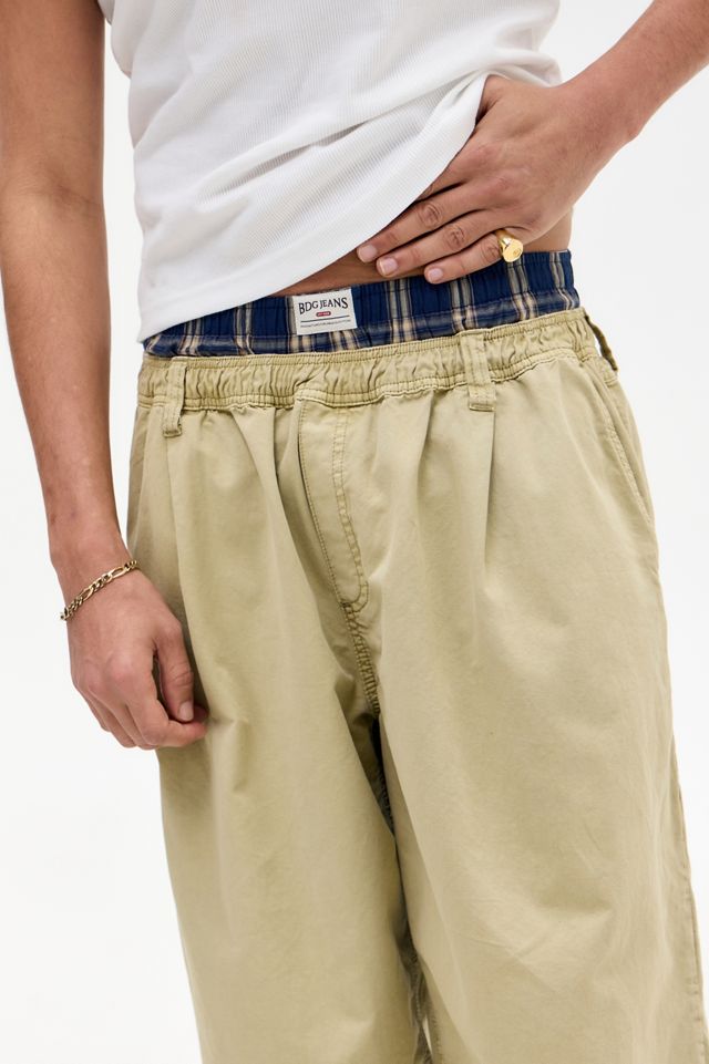 BDG Navy Woven Boxer Shorts #1