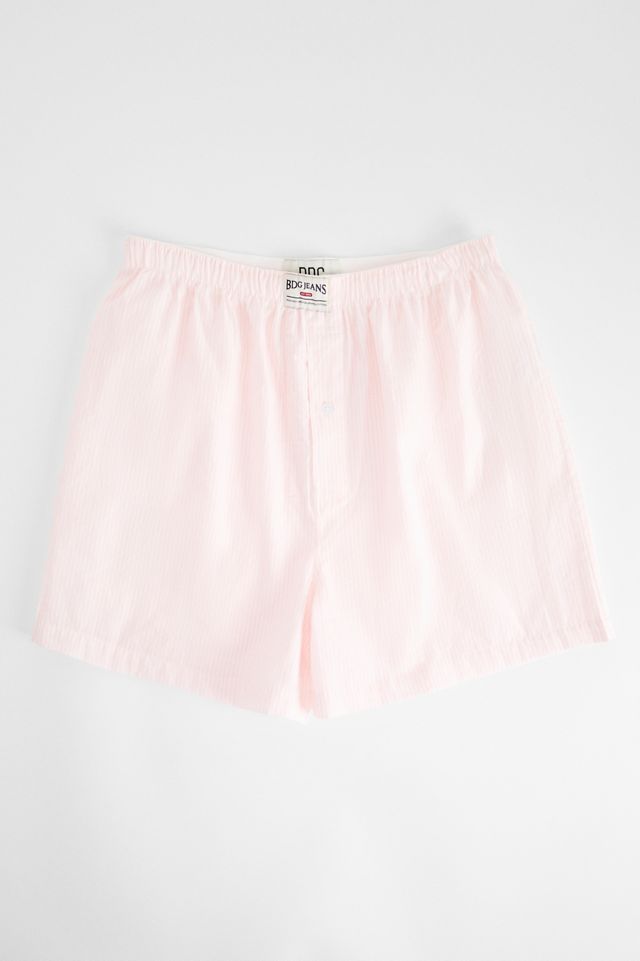 BDG Pink Stripe Boxer Shorts #1