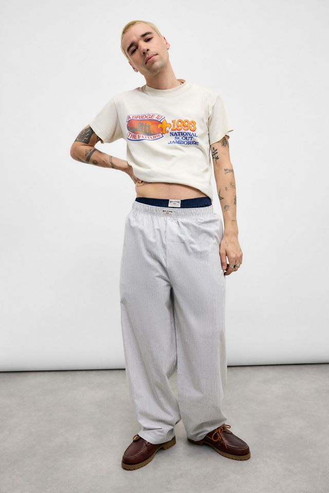 BDG Grey Striped Boxer Trousers #1