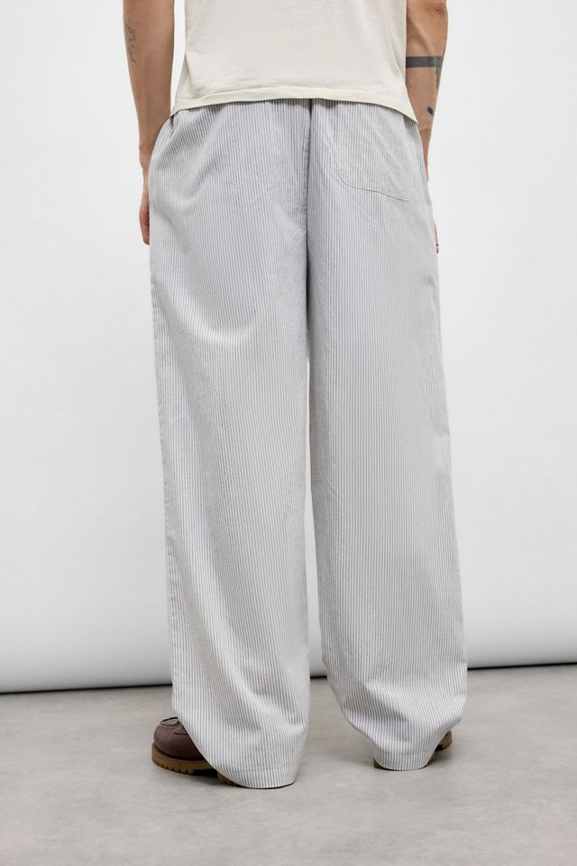 BDG Grey Striped Boxer Trousers #3