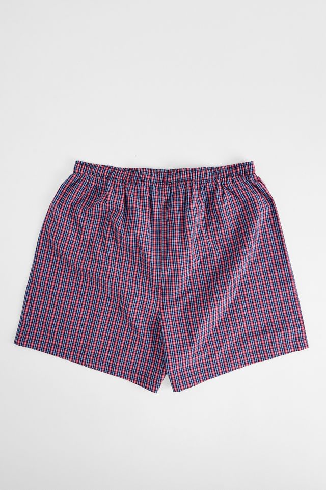 Boxer a Quadri Blu Navy e Rosso BDG #2