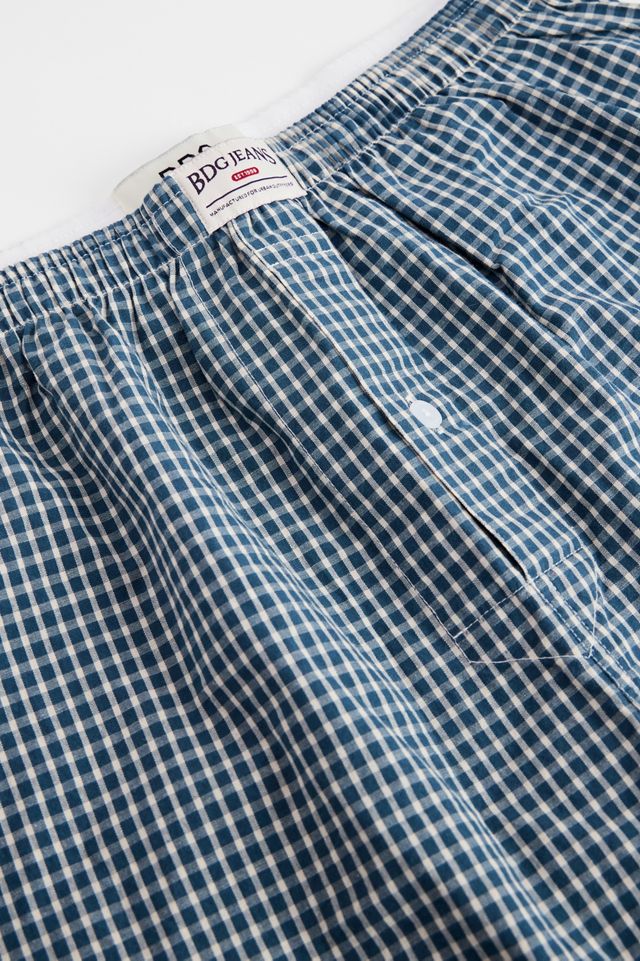 Pantalones Cortos Tipo Bóxer a Cuadros Verde Azulado BDG #2