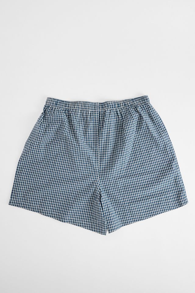 Pantalones Cortos Tipo Bóxer a Cuadros Verde Azulado BDG #1