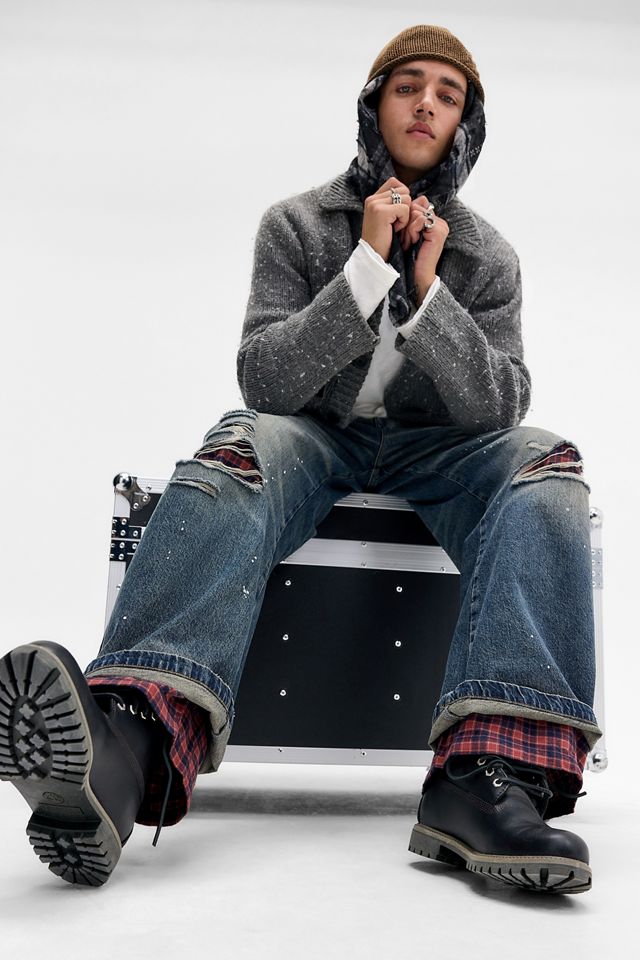 UO Red Check Barrel Joggers #5