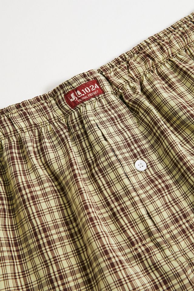 Jaded London Brown Check Boxers | Urban Outfitters UK