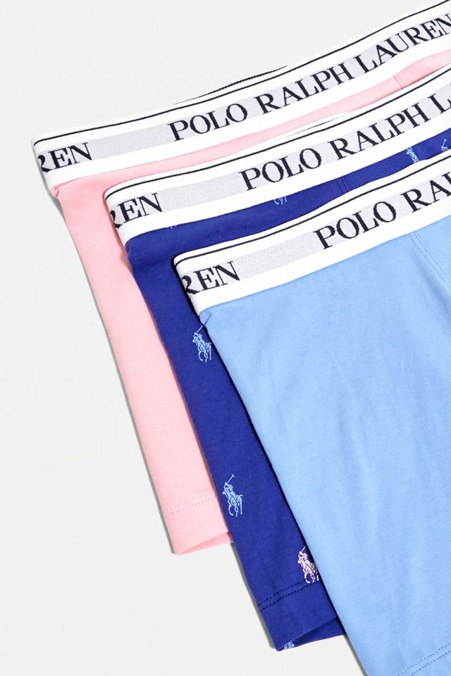 Polo Ralph Lauren - Lot de 3 boxers rose et bleu #1