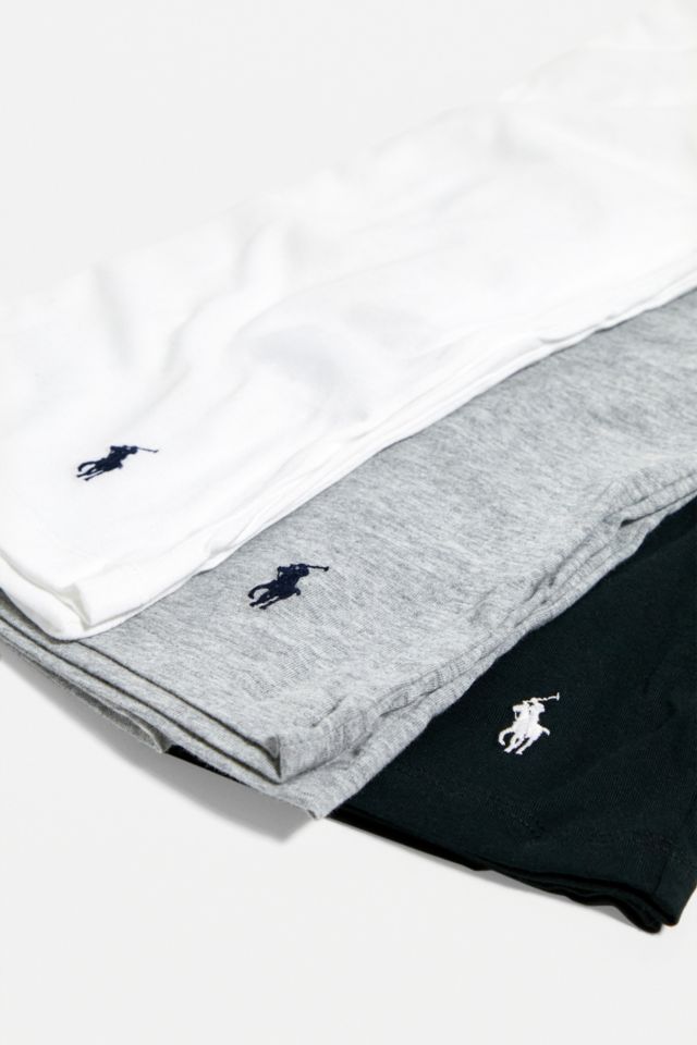 Polo Ralph Lauren Black, White & Grey Lounge T-Shirt 3-Pack | Urban  Outfitters UK