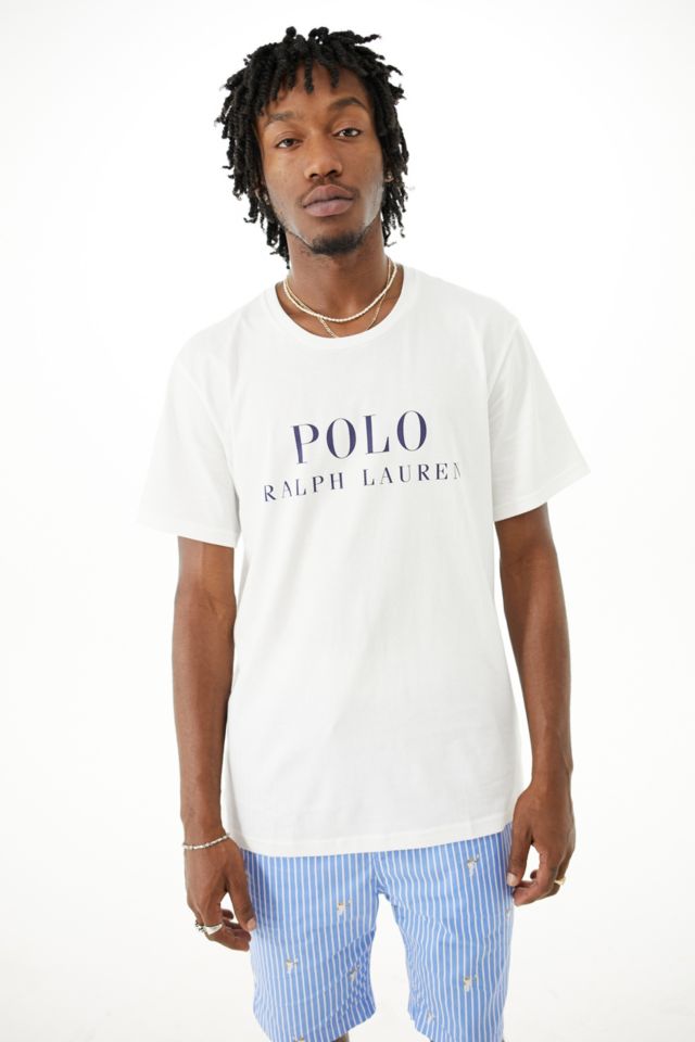 Polo Ralph Lauren White Lounge T-Shirt | Urban Outfitters UK