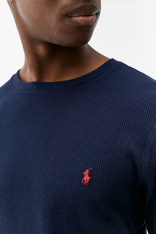 Polo Ralph Lauren - Pull décontracté en tricot gaufré bleu marine #1