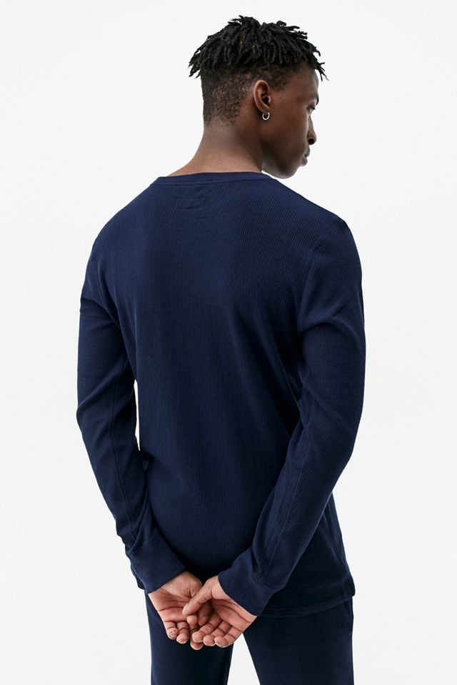 Polo Ralph Lauren - Pull décontracté en tricot gaufré bleu marine #3