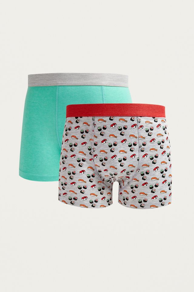 UO Sushi Print Boxer Trunks 2-Pack