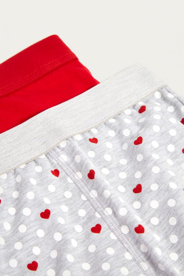 UO Polka Dot Heart Boxer Trunks 2-Pack #1