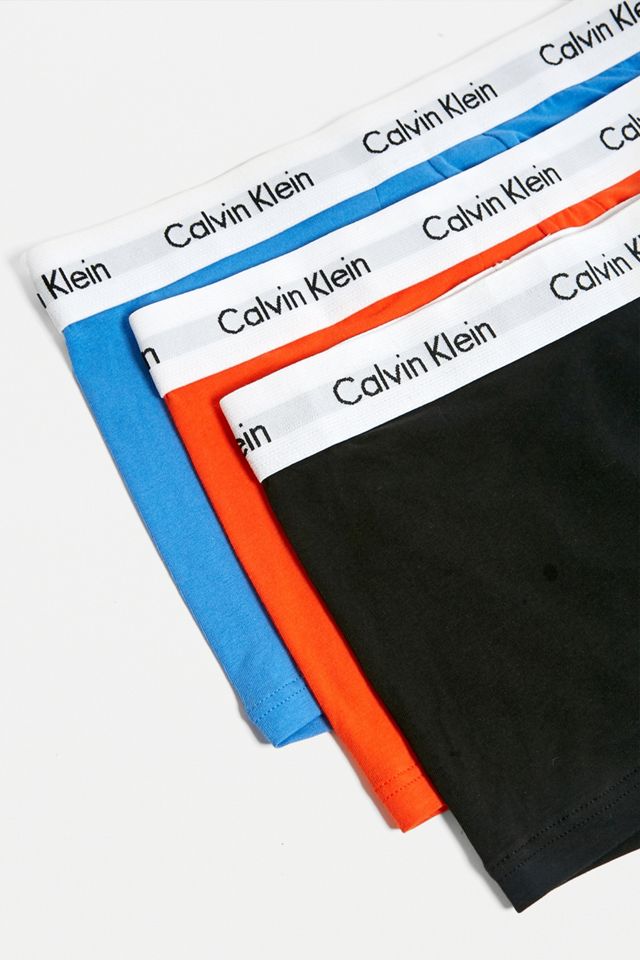 Calvin Klein - Lot de 3 boxers taille basse noir/bleu/orange #1