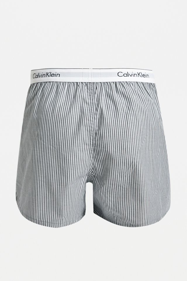 Calvin Klein Ecru y White Woven Boxer Shorts 2-Pack #2