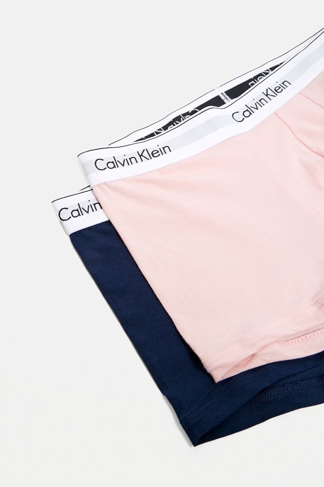 Calvin Klein Navy and Pink Boxer Trunks 2-Pack