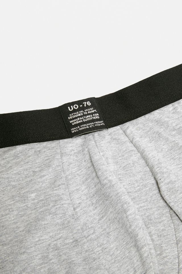 UO Grey Low Rise Boxer Trunks #1
