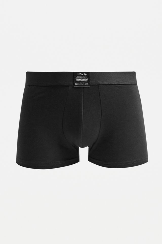 UO Black Low Rise Boxer Trunks 1-Pack | Urban Outfitters UK