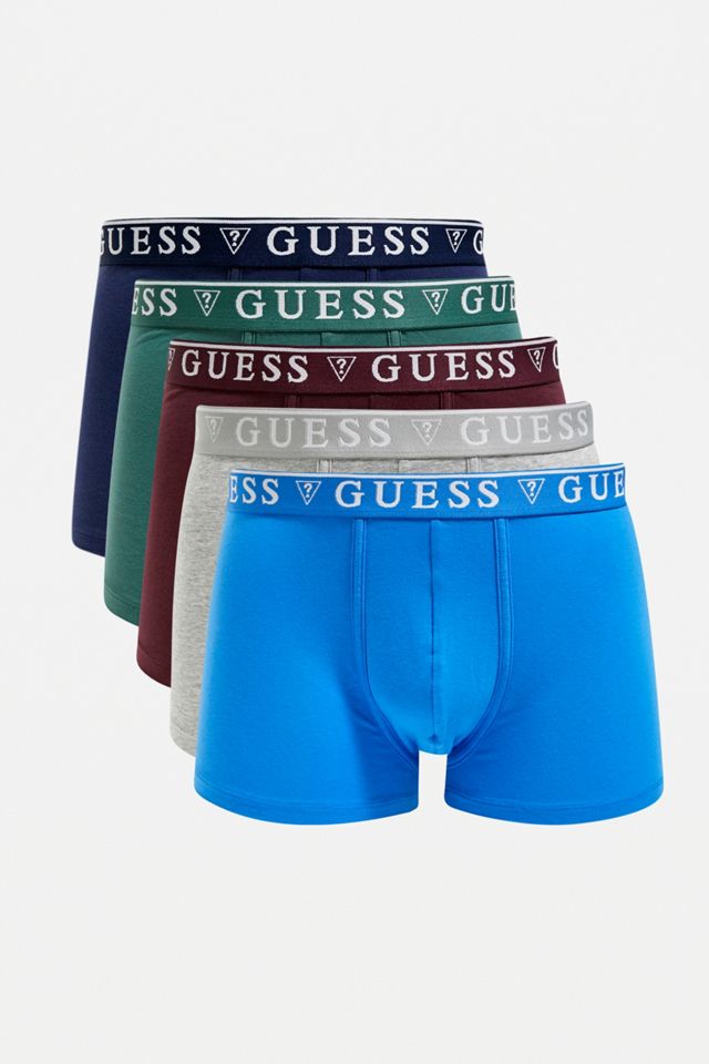 GUESS Assorted Boxer Trunks 5-Pack | Urban Outfitters UK