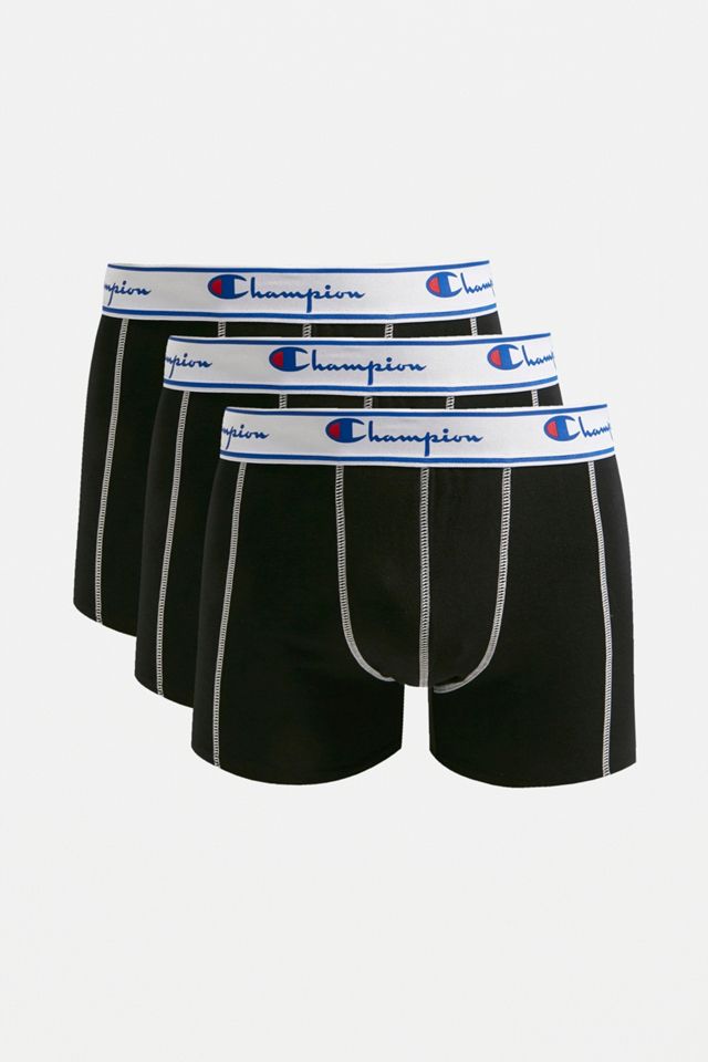 Champion Black Boxer Trunks 3Pack Urban Outfitters UK