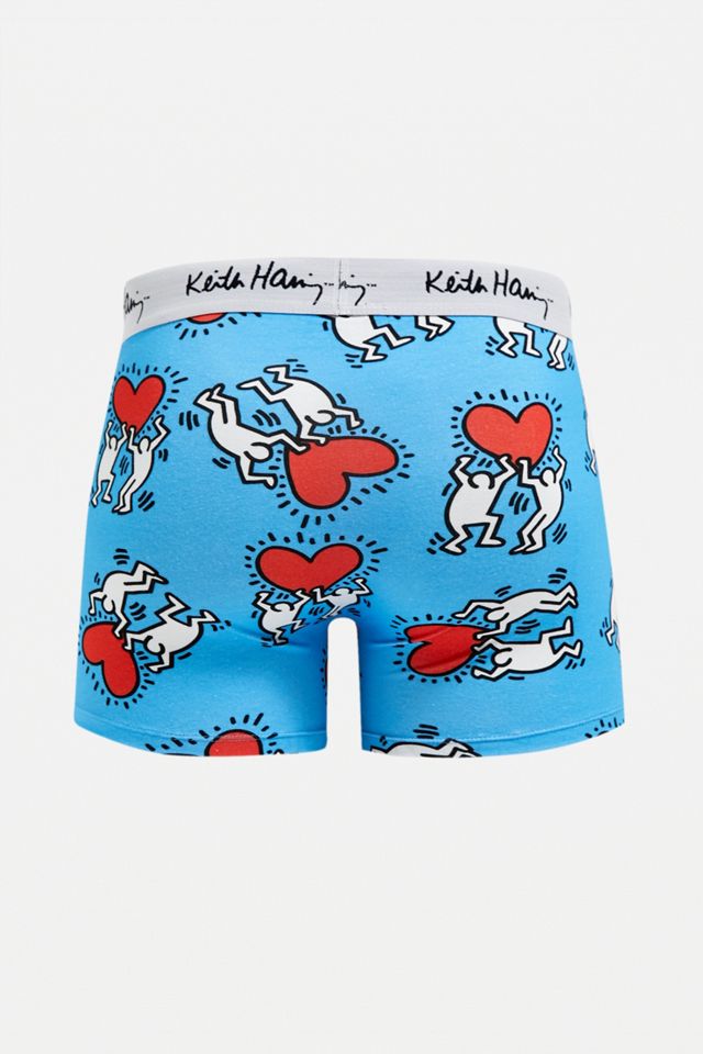 Keith Haring – Boxershorts in Blau mit Grafikprint  #2
