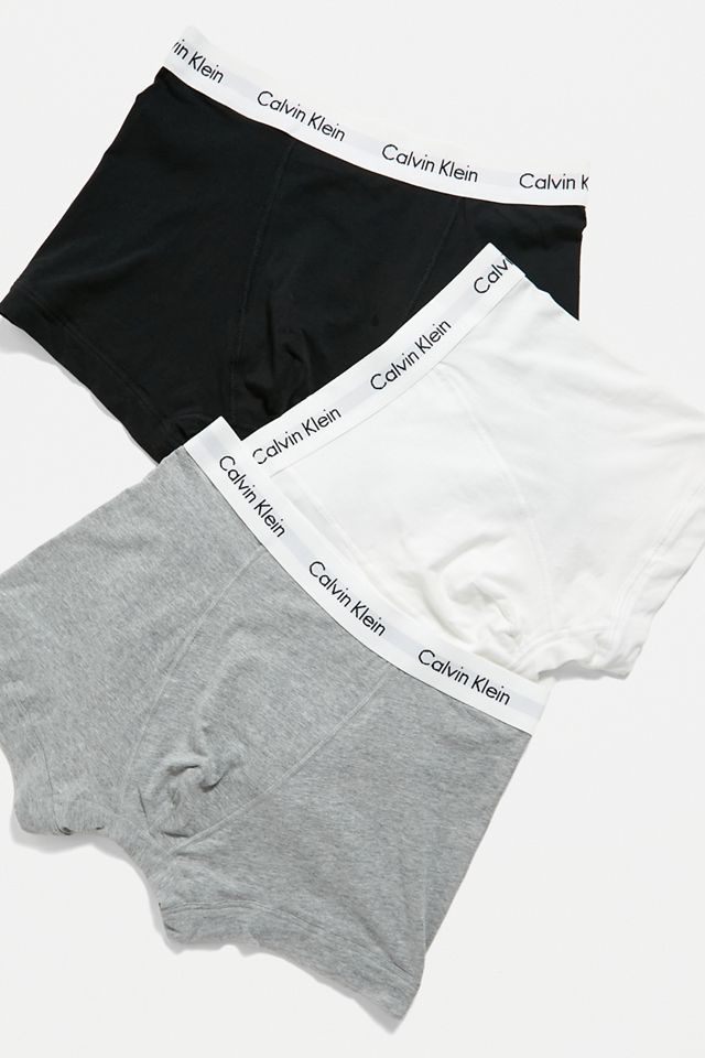 Calvin Klein Core 3 Pack Trunks - Black