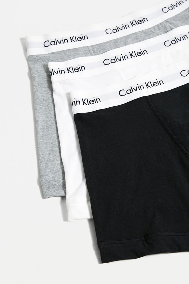 Calvin Klein Black, White & Grey Trunks 3-Pack #2