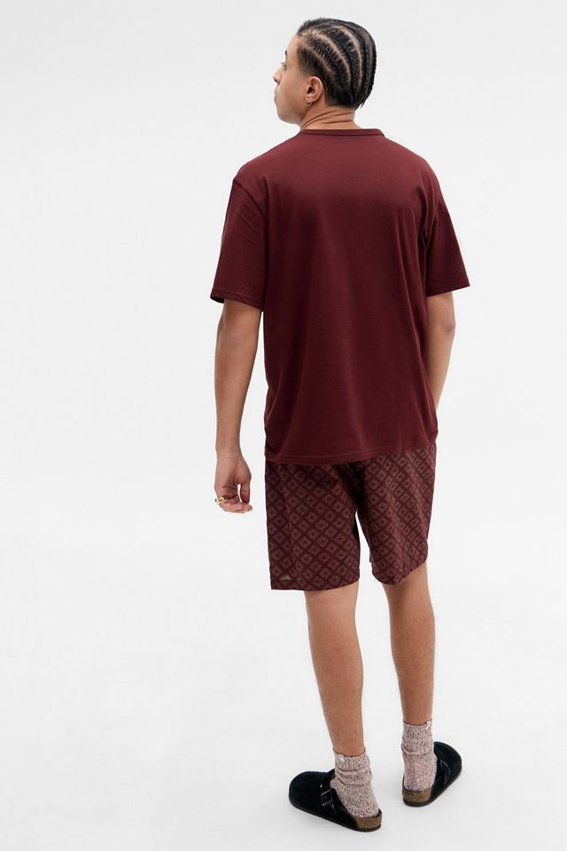 Set Lounge Manica Corta Bordeaux Calvin Klein #1