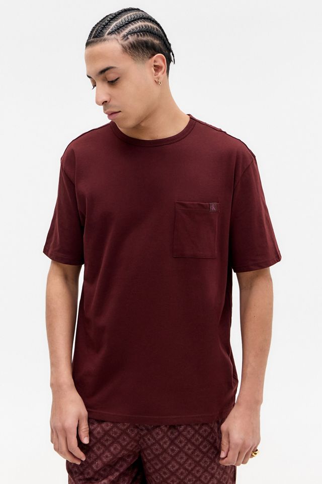 Set Lounge Manica Corta Bordeaux Calvin Klein #2