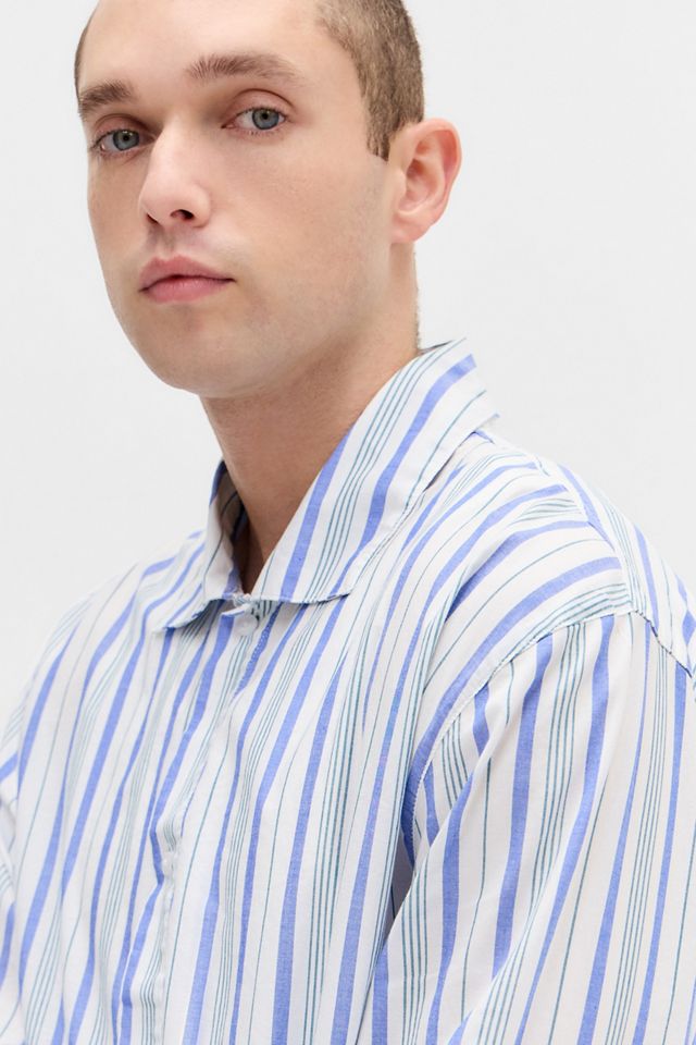 Conjunto de Pijama Popelina de Botones a Rayas Calvin Klein #2