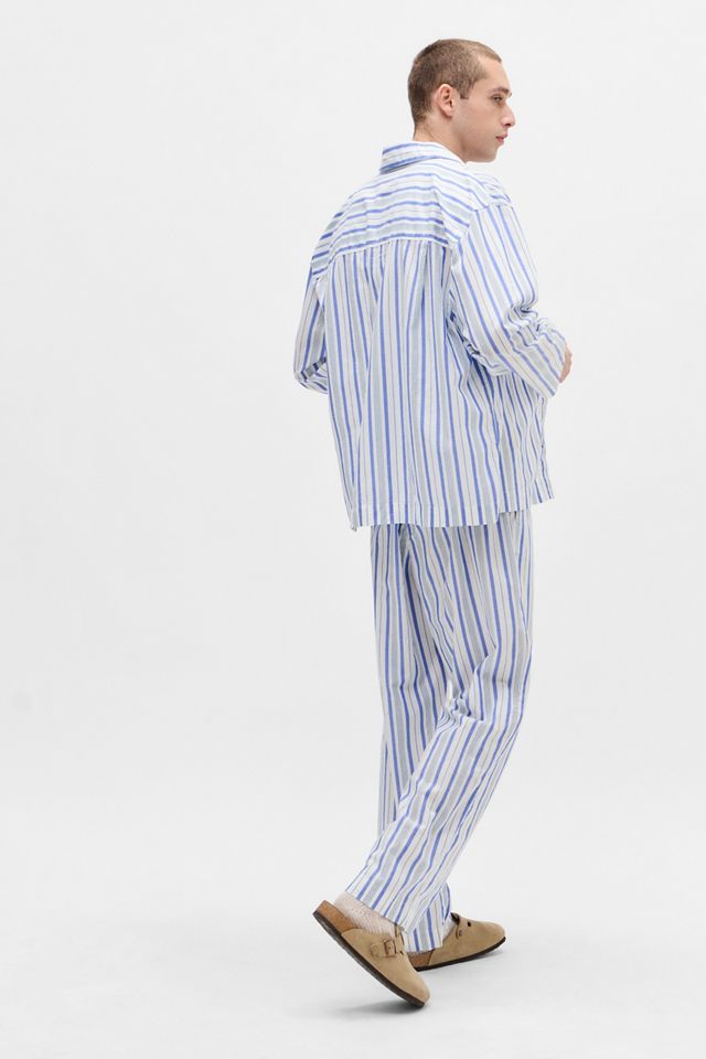 Conjunto de Pijama Popelina de Botones a Rayas Calvin Klein #3