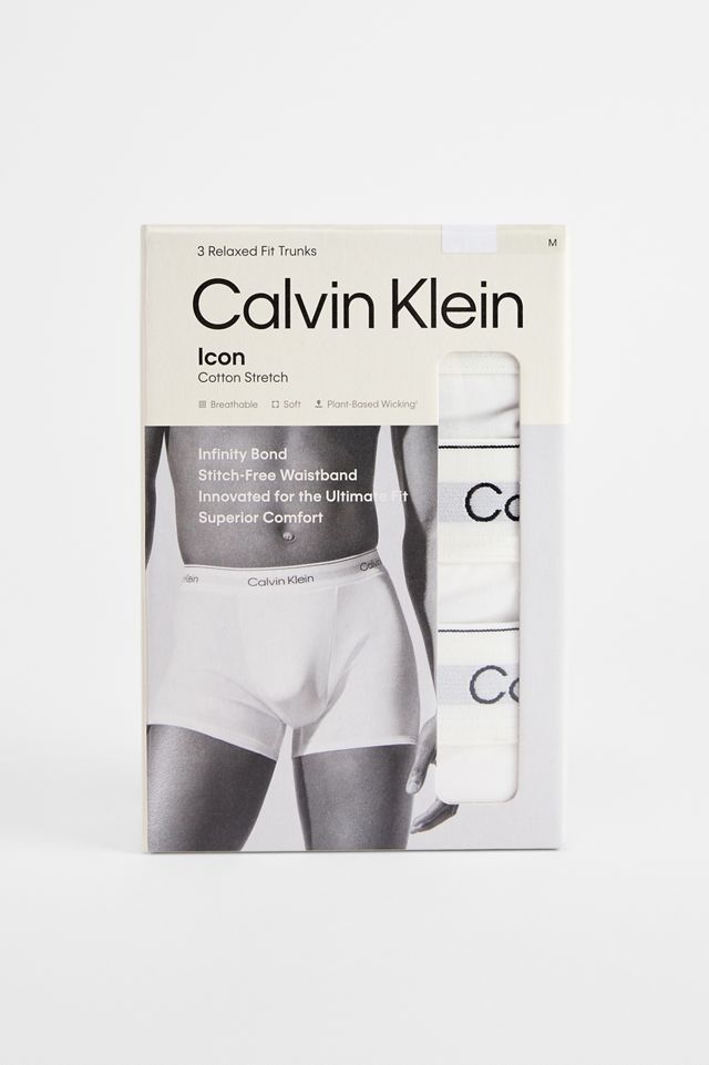 Calvin Klein White Trunks 3-Pack #4