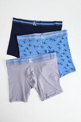 Confezione da 3 Boxer Aderenti con Monogramma Grafico Calvin Klein