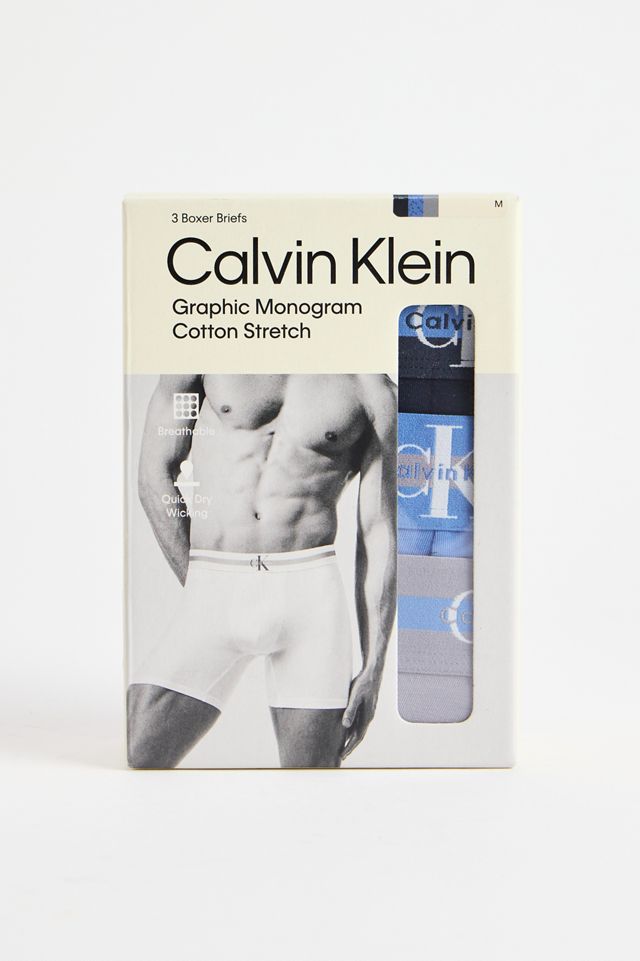 Calvin Klein Grafik-Monogramm-Boxershorts 3er-Pack #4