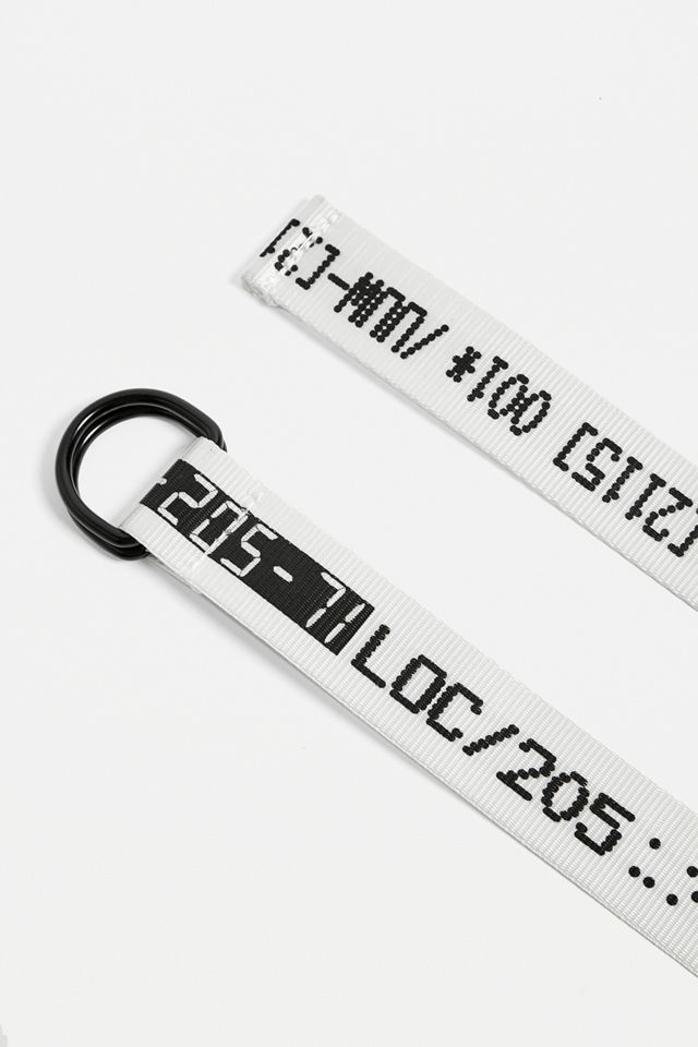Urban Outfitters – Gürtel „Coding“ in Weiß mit D-Ring  #2