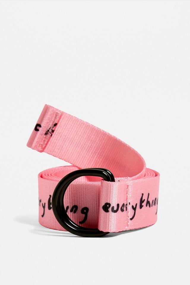UO - Ceinture à anneau en D,It's Okay Everything Sucks rose #1