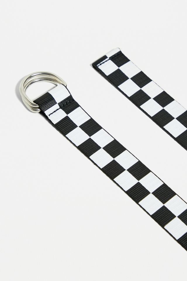 Black Checkerboard Webbing Belt #1