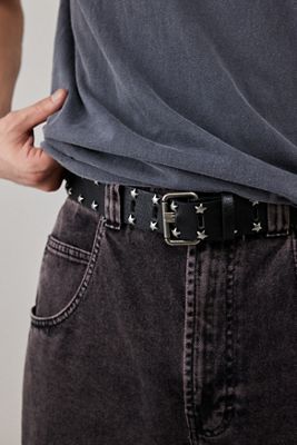 UO Black Star Studded Belt 