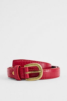 Loom Croc Red Belt