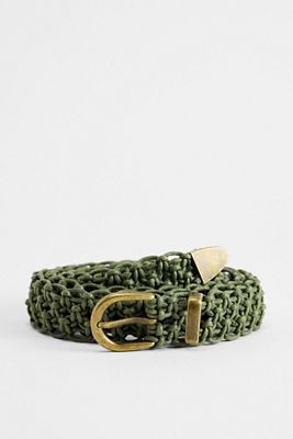 Cinturón Tejido Caqui UO
