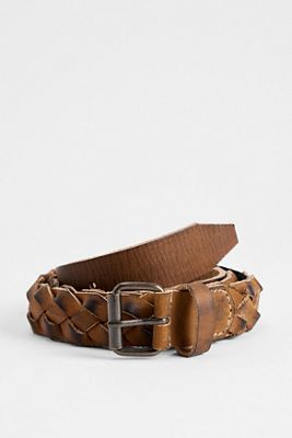 Cintura UO in Pelle Intrecciata