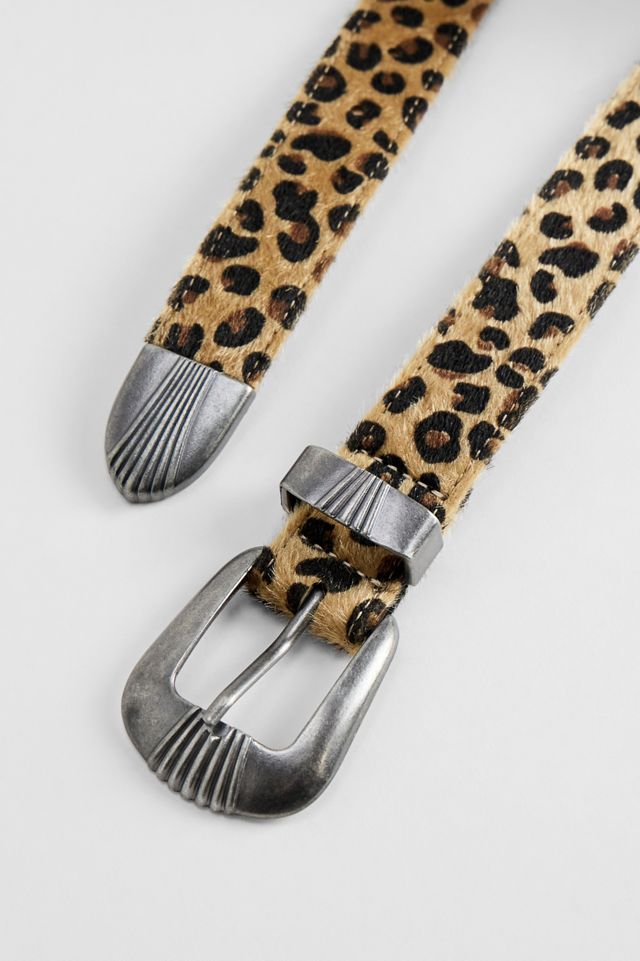 Ceinture à boucle à imprimé léopard UO #2