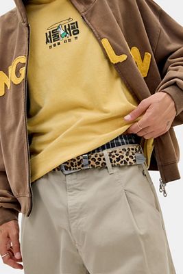 UO Leopard Print Buckle Belt