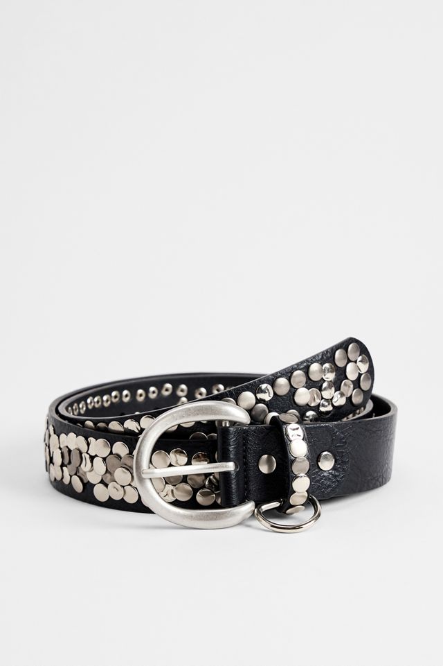 UO Grunge Studded Faux Leather Belt #1