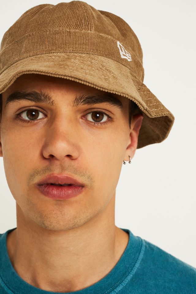 New Era Corduroy Tan Bucket Hat