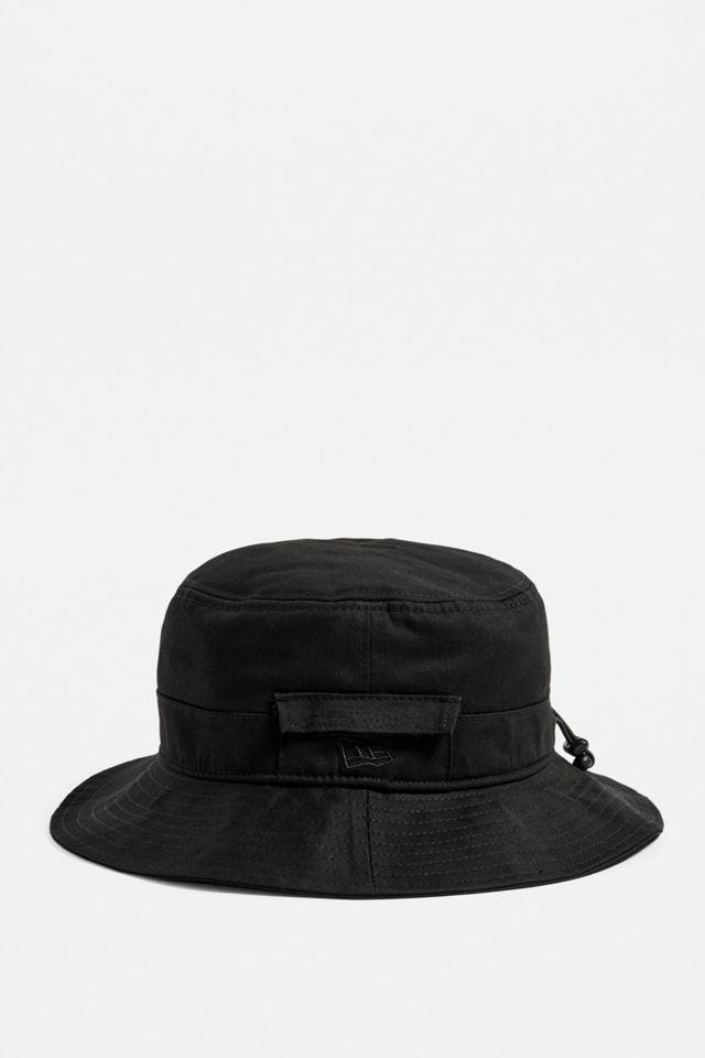 New Era Adventure Black Dog Ear Bucket Hat Urban Outfitters UK